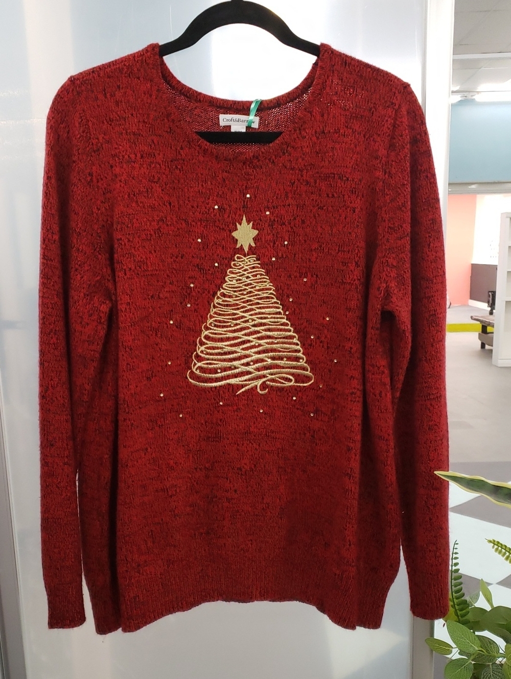 Christmas Tree Bedazzled Sweater